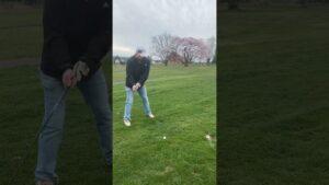 Lustiger Golfschlag