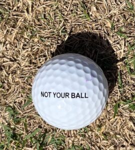 Nicht Ihre Golfbälle halten die Golfer fern