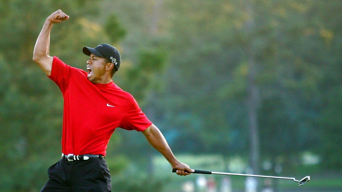 Tiger’s chip-in, Mickelson from the pine straw and more leading