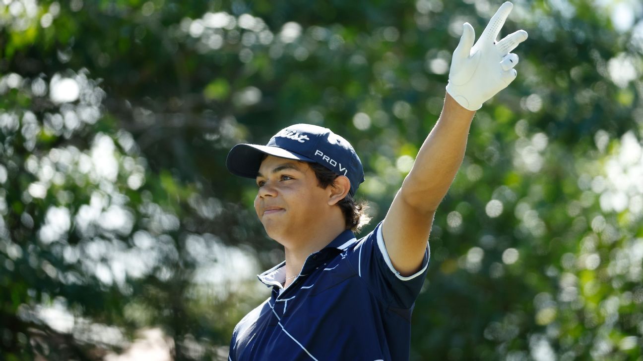 Woods‘ son takes shot at Open qualifier, playing cards eighty…