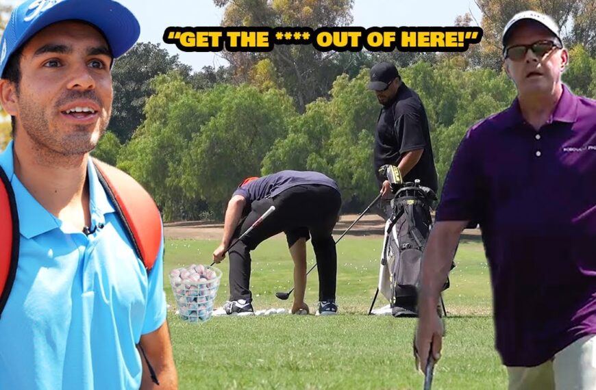 Stealing Angry Golfers Balls Prank! (CHASED OUT)