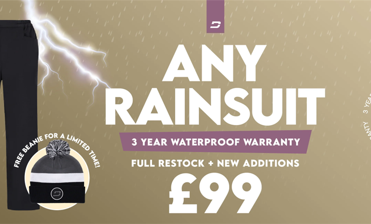 Druids Any Rainsuit Deal gestartet (Restock für Winter Golf)