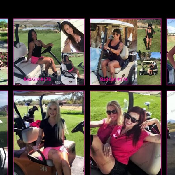 Professionelle Golf Caddie Girls