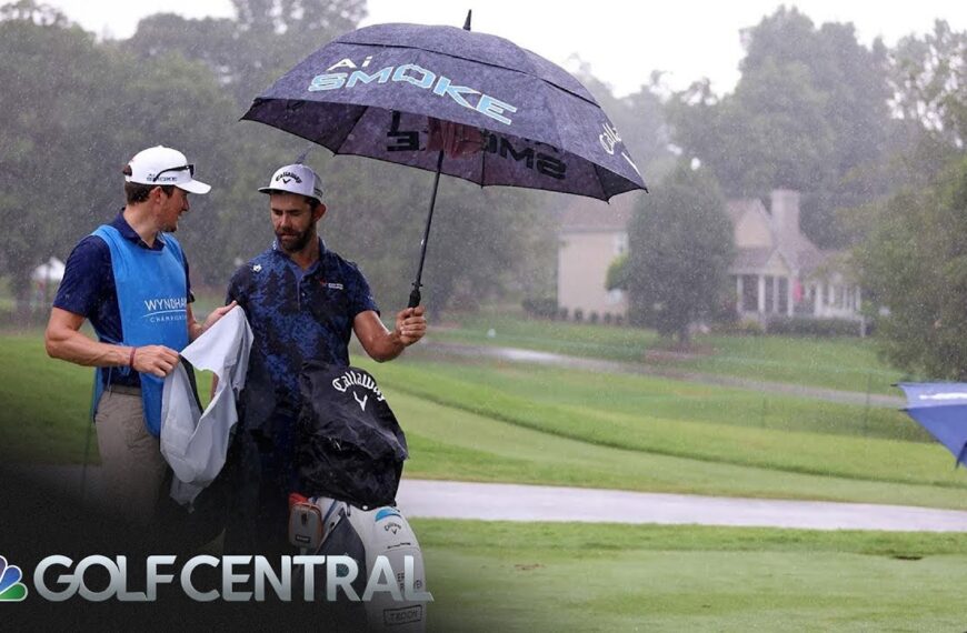 Wetterbedingungen sorgen für Verzögerung der Wyndham Championship im Sedgefield CC…