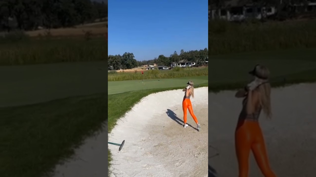 Heiße Golfdame kurz