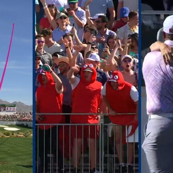 SLAM DUNK HOLE-IN-ONE am Stadionloch bei den WM Phoenix Open