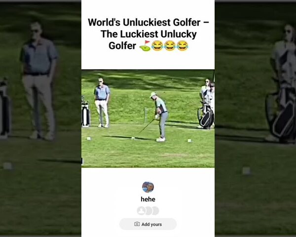 WORLDS UNLUCKIEST GOLFER #funny #fyp #golf