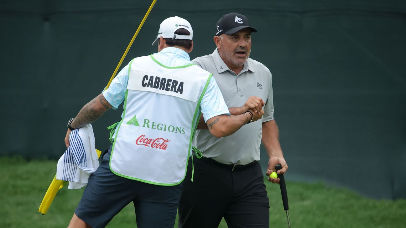 Cabrera spielt vierundsechzig Karten, um verzögerte Champions Major zu gewinnen