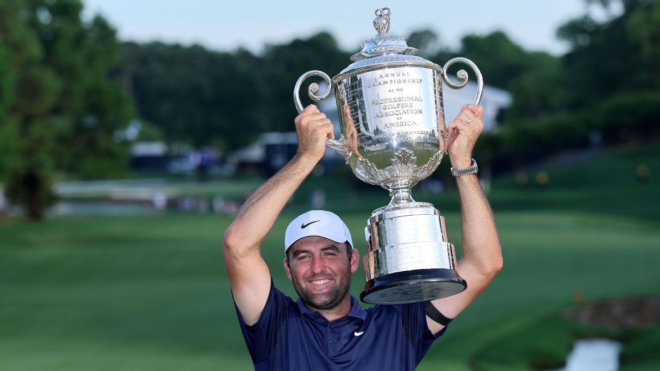 Scheffler gewinnt PGA für drittes Major, während Rahm verblasst