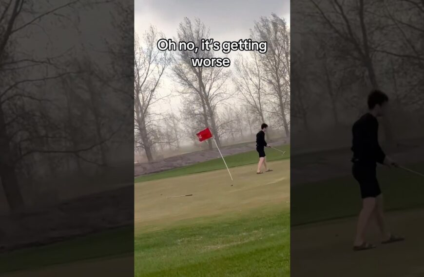 Großer Sturm!️ #Sturm #Regen #Golf #Fail #Fails #Funny