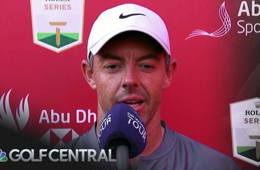 Rory McIlroy berichtet von einem harten zweiten Tag beim Abu…