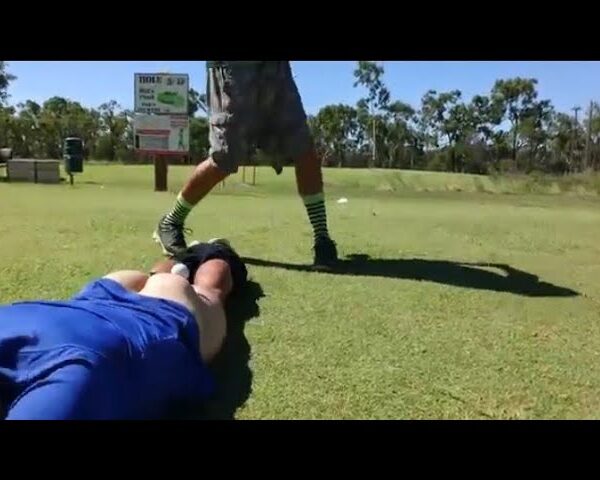 Golfschlag lustig